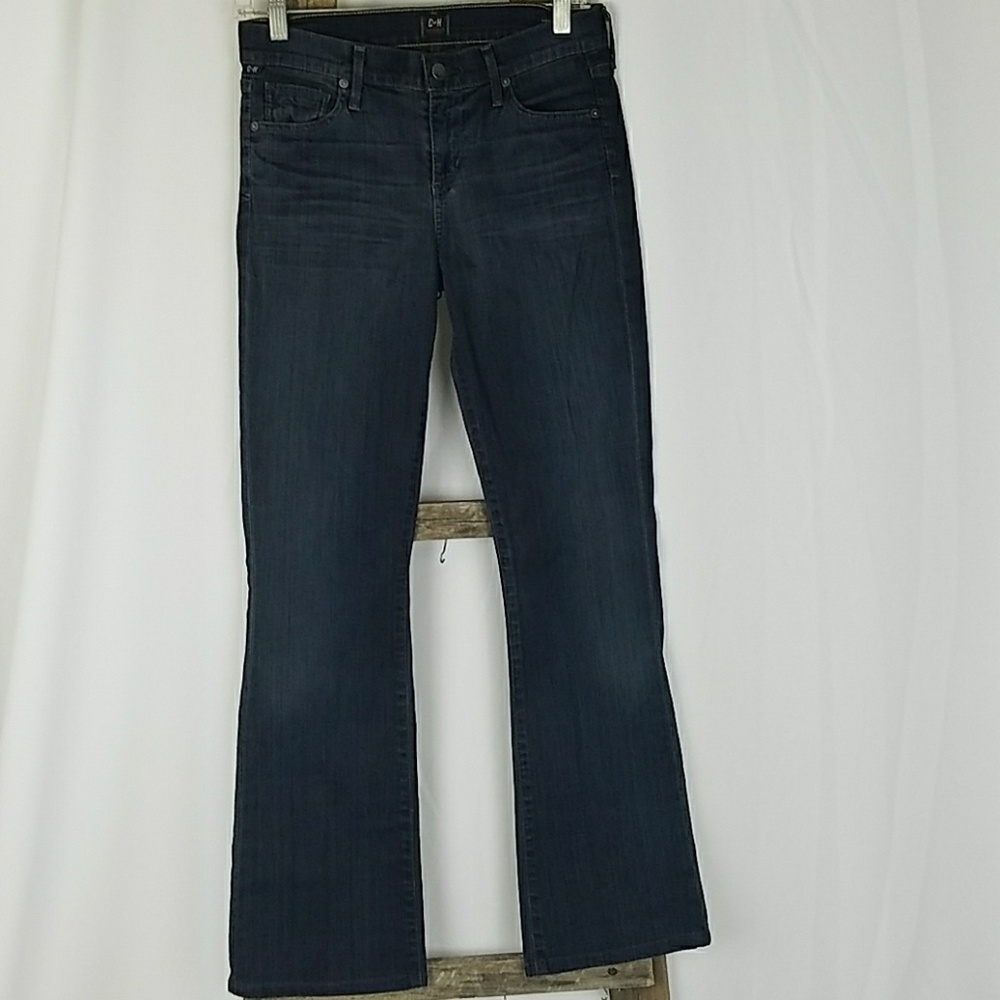 Citizens of Humanity women 26 Amber mid‎ rise bootcut stretch jeans denim grunge - Picture 3 of 8